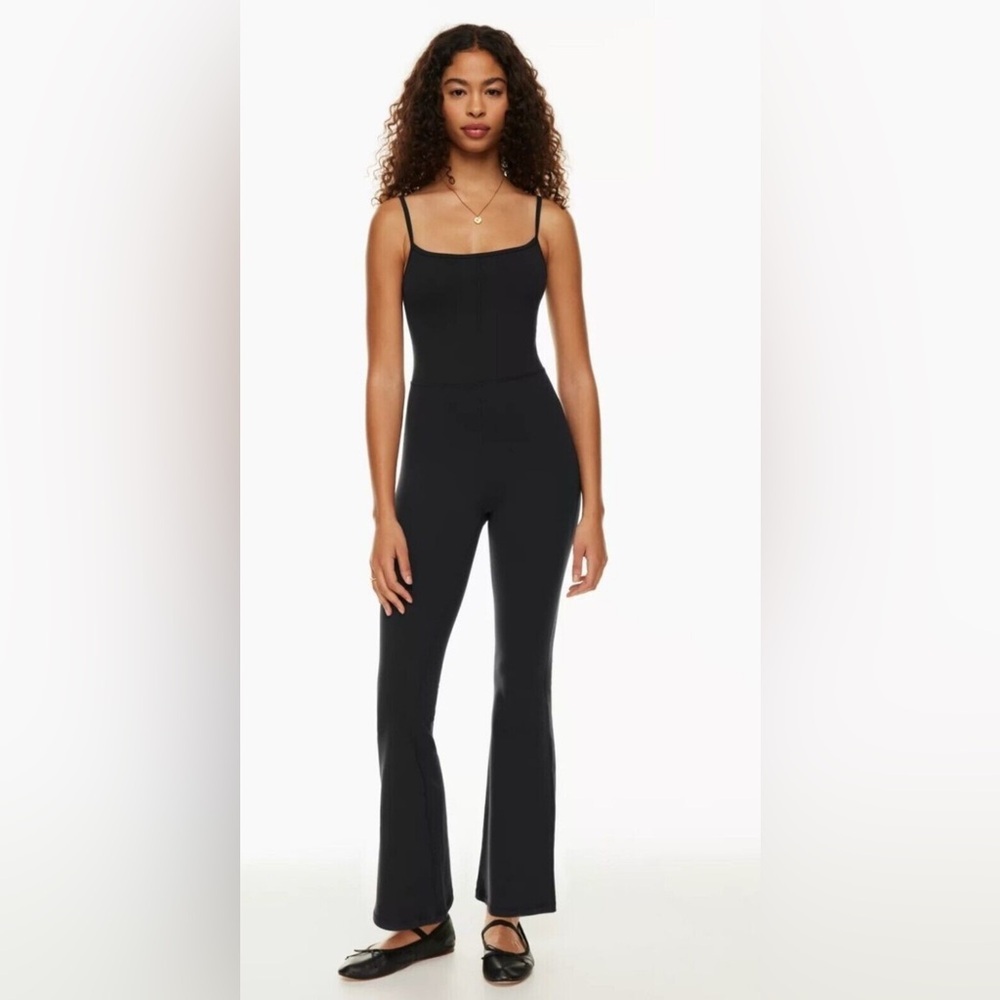 Wilfred Black Spaghetti-Strap Jumpsuit